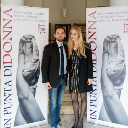 Michele Vitiello – Presiedente Roma Restyle e Gaia Straccamore madrina di “In punta di Donna”